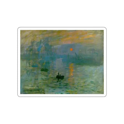 MONET, Claude - Impression Sunrise (Artwork) STICKER Vinyl Die-Cut Decal White Die-Cut 2 Inch - The Sticker Space