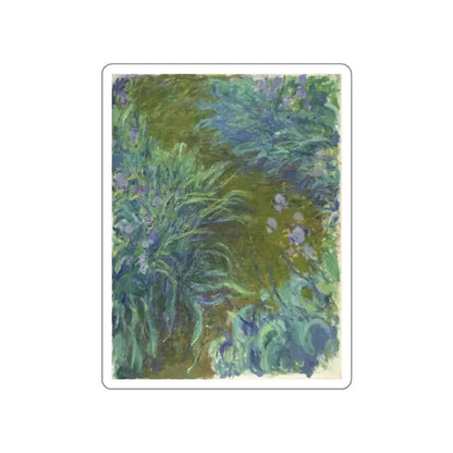 MONET, Claude - Irises (Artwork) STICKER Vinyl Die-Cut Decal White Die-Cut 5 Inch - The Sticker Space