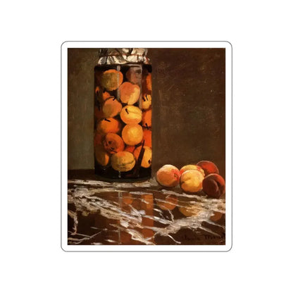 MONET, Claude - Jar of Peaches (Artwork) STICKER Vinyl Die-Cut Decal - The Sticker Space