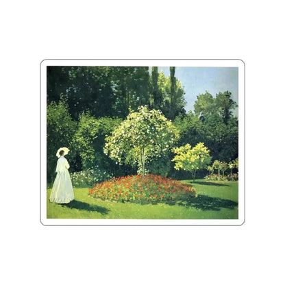 MONET, Claude - Jeanne-Marguerite Lecadre in the Garden (Artwork) STICKER Vinyl Die-Cut Decal White Die-Cut 5 Inch - The Sticker Space