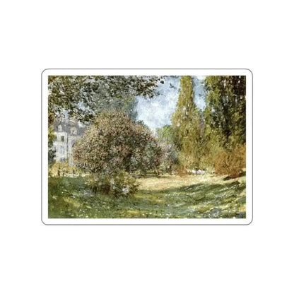 MONET, Claude - Landscape Parc Monceau (Artwork) STICKER Vinyl Die-Cut Decal White Die-Cut 6 Inch - The Sticker Space