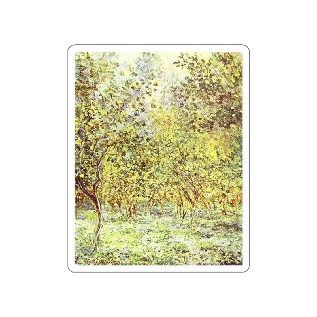 MONET, Claude - Lemon-Trees (Artwork) STICKER Vinyl Die-Cut Decal - The Sticker Space