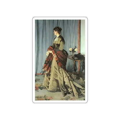 MONET, Claude - MADAME GAUDIBERT (Artwork) STICKER Vinyl Die-Cut Decal White Die-Cut 3 Inch - The Sticker Space