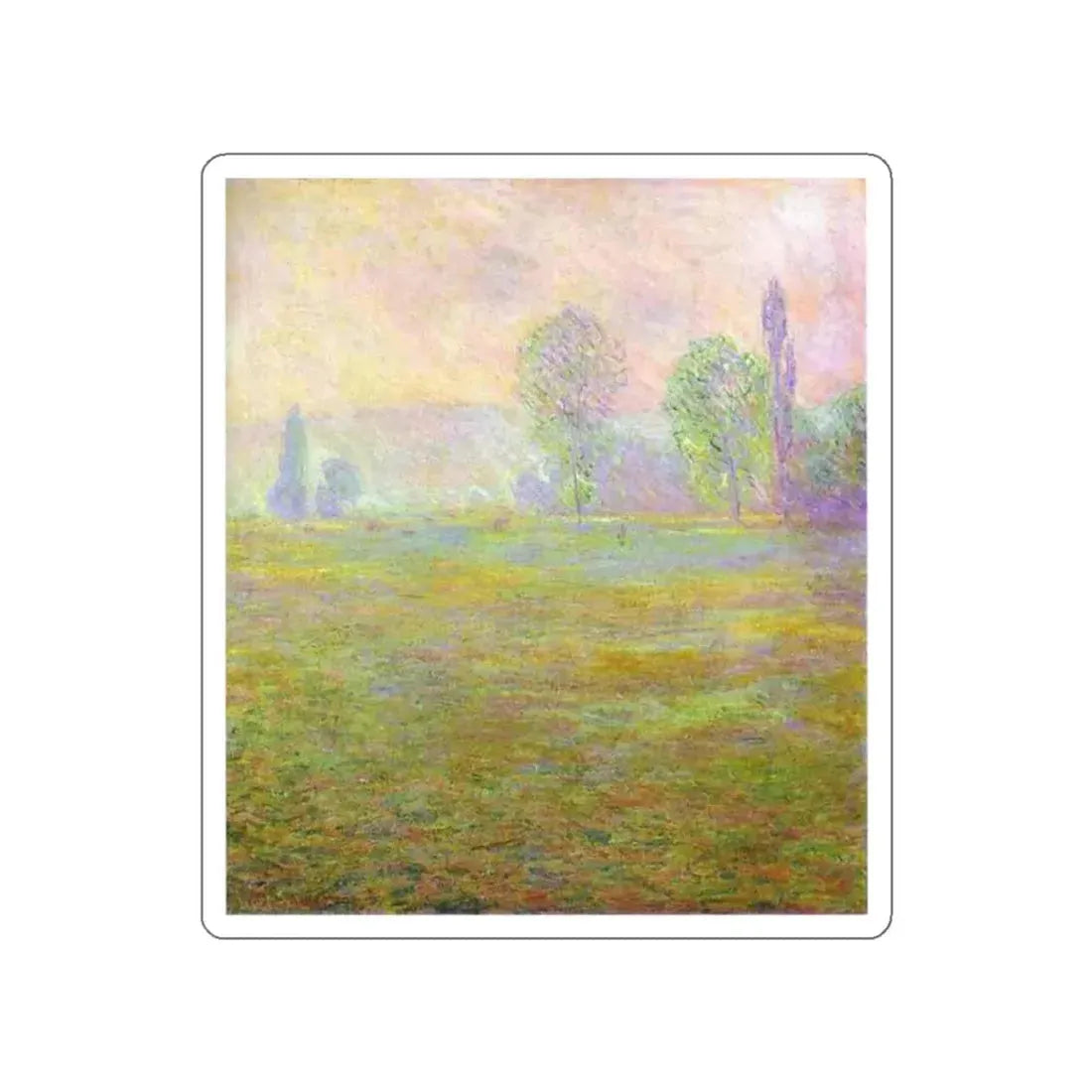 MONET, Claude - Meadows at Giverny (Artwork) STICKER Vinyl Die-Cut Decal - The Sticker Space