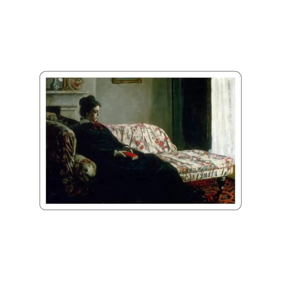 MONET, Claude - Meditation (Artwork) STICKER Vinyl Die-Cut Decal - The Sticker Space