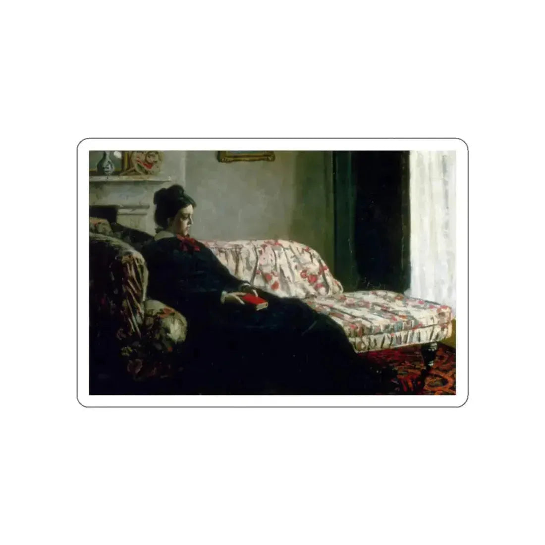 MONET, Claude - Meditation (Artwork) STICKER Vinyl Die-Cut Decal White Die-Cut 2 Inch - The Sticker Space