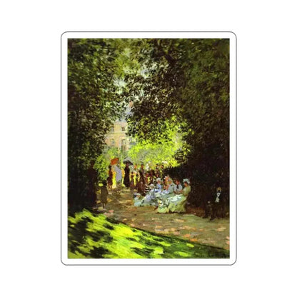 MONET, Claude - Monceau Park (Artwork) STICKER Vinyl Die-Cut Decal - The Sticker Space