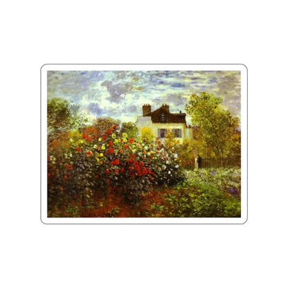 MONET, Claude - Monet's Garden at Argenteuil (Artwork) STICKER Vinyl Die-Cut Decal - The Sticker Space