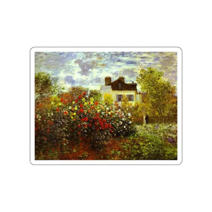 MONET, Claude - Monet's Garden at Argenteuil (Artwork) STICKER Vinyl Die-Cut Decal - The Sticker Space