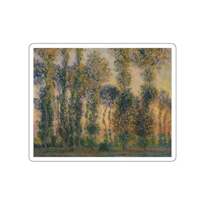 MONET, Claude - Poplars at Giverny, Sunrise (Artwork) STICKER Vinyl Die-Cut Decal - The Sticker Space