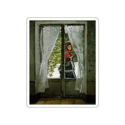 MONET, Claude - Portrait of Camille Monet (Artwork) STICKER Vinyl Die-Cut Decal White Die-Cut 3 Inch - The Sticker Space