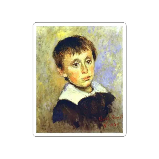 MONET, Claude - Portrait of Jean Monet (Artwork) STICKER Vinyl Die-Cut Decal White Die-Cut 2 Inch - The Sticker Space