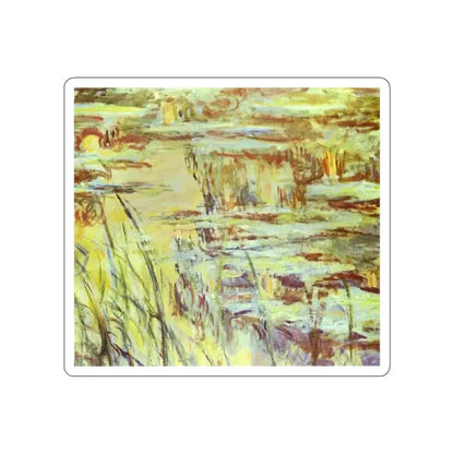 MONET, Claude - Reflets sur l'eau (Artwork) STICKER Vinyl Die-Cut Decal - The Sticker Space