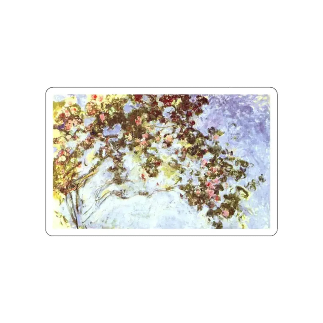 MONET, Claude - Roses (Artwork) STICKER Vinyl Die-Cut Decal - The Sticker Space