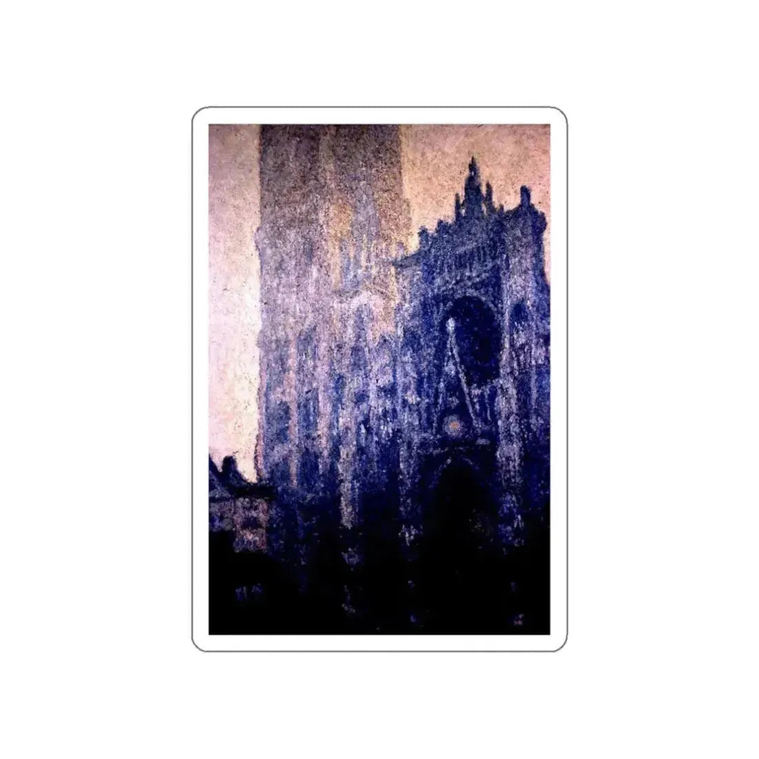 MONET, Claude - Rouen Cathedral (Artwork) STICKER Vinyl Die-Cut Decal White Die-Cut 3 Inch - The Sticker Space