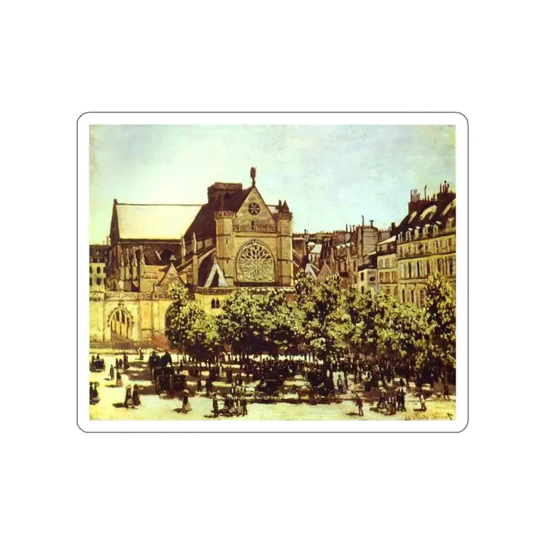 MONET, Claude - Saint-Germain l'Auxerrois (Artwork) STICKER Vinyl Die-Cut Decal - The Sticker Space