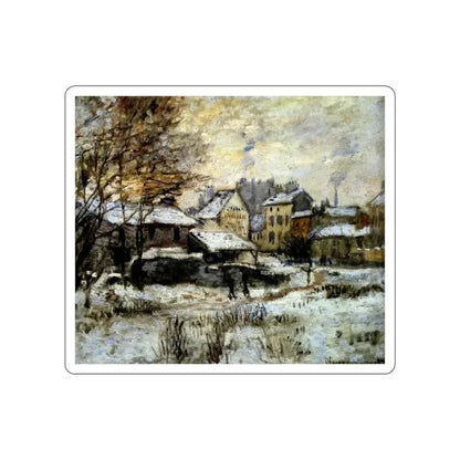 MONET, Claude - Snow Effect with Setting Sun (Artwork) STICKER Vinyl Die-Cut Decal White Die-Cut 3 Inch - The Sticker Space