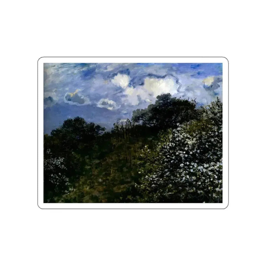 MONET, Claude - Spring (Artwork) STICKER Vinyl Die-Cut Decal White Die-Cut 4 Inch - The Sticker Space