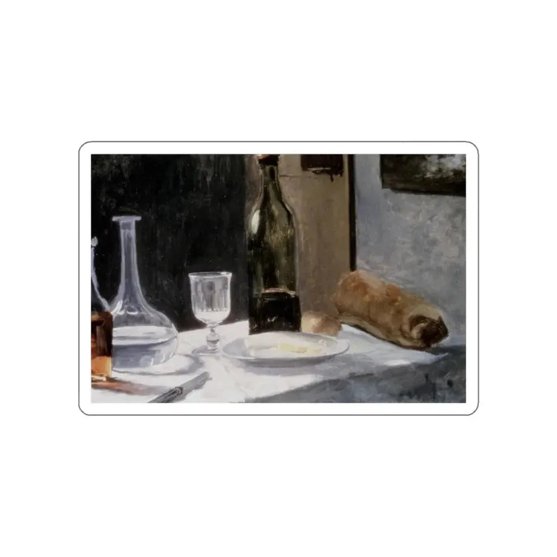 MONET, Claude - Still Life With Bottles (Artwork) STICKER Vinyl Die-Cut Decal - The Sticker Space