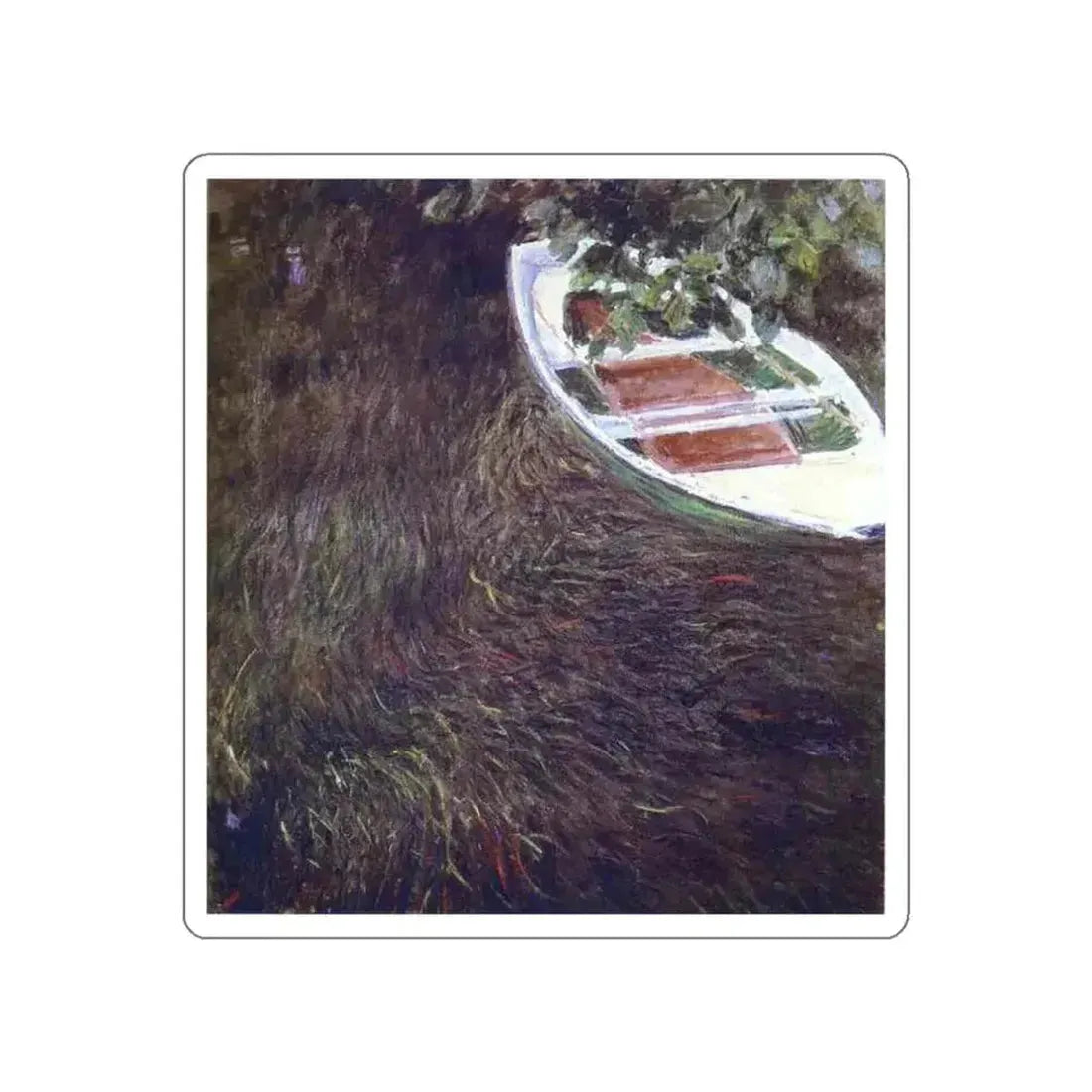 MONET, Claude - The Boat (Artwork) STICKER Vinyl Die-Cut Decal White Die-Cut 3 Inch - The Sticker Space