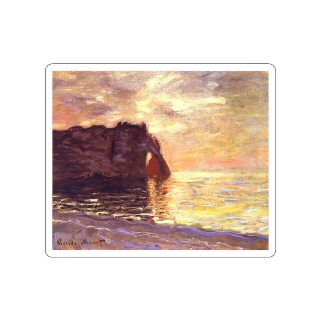 MONET, Claude - The End of the Day (Artwork) STICKER Vinyl Die-Cut Decal - The Sticker Space