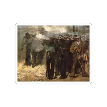 MONET, Claude - The Execution of Emperor Maximilian (Boston) (Artwork) STICKER Vinyl Die-Cut Decal - The Sticker Space