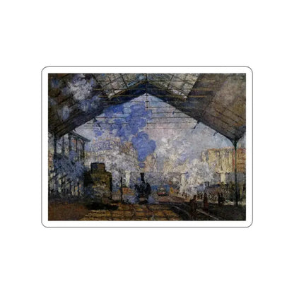 MONET, Claude - The Gare Saint Lazare (Artwork) STICKER Vinyl Die-Cut Decal White Die-Cut 5 Inch - The Sticker Space