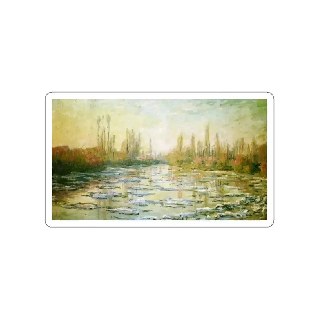 MONET, Claude - The Ice Floes (Artwork) STICKER Vinyl Die-Cut Decal White Die-Cut 2 Inch - The Sticker Space