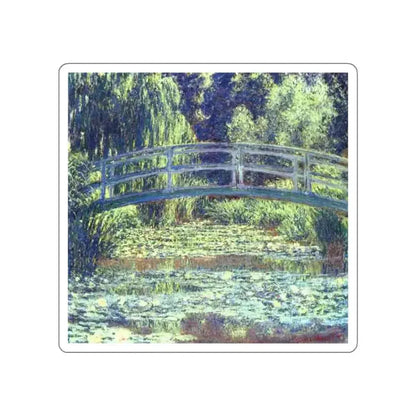 MONET, Claude - The Japanese Bridge 2 (Artwork) STICKER Vinyl Die-Cut Decal White Die-Cut 4 Inch - The Sticker Space
