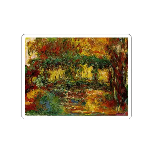 MONET, Claude - The japanese bridge (Artwork) STICKER Vinyl Die-Cut Decal White Die-Cut 2 Inch - The Sticker Space
