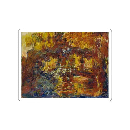 MONET, Claude - The Japanese Footbridge (Artwork) STICKER Vinyl Die-Cut Decal White Die-Cut 4 Inch - The Sticker Space