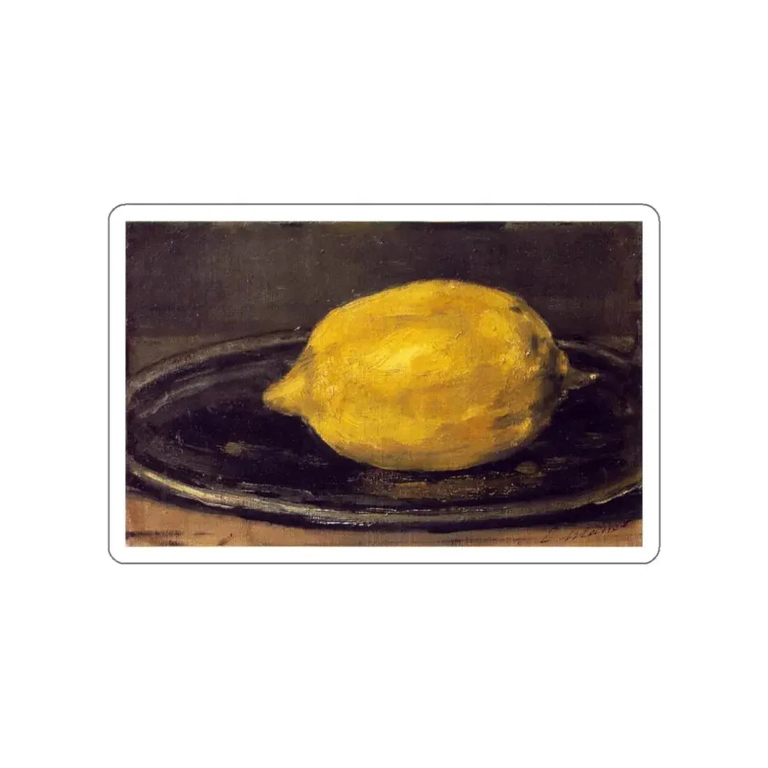 MONET, Claude - The Lemon 1880 (Artwork) STICKER Vinyl Die-Cut Decal - The Sticker Space