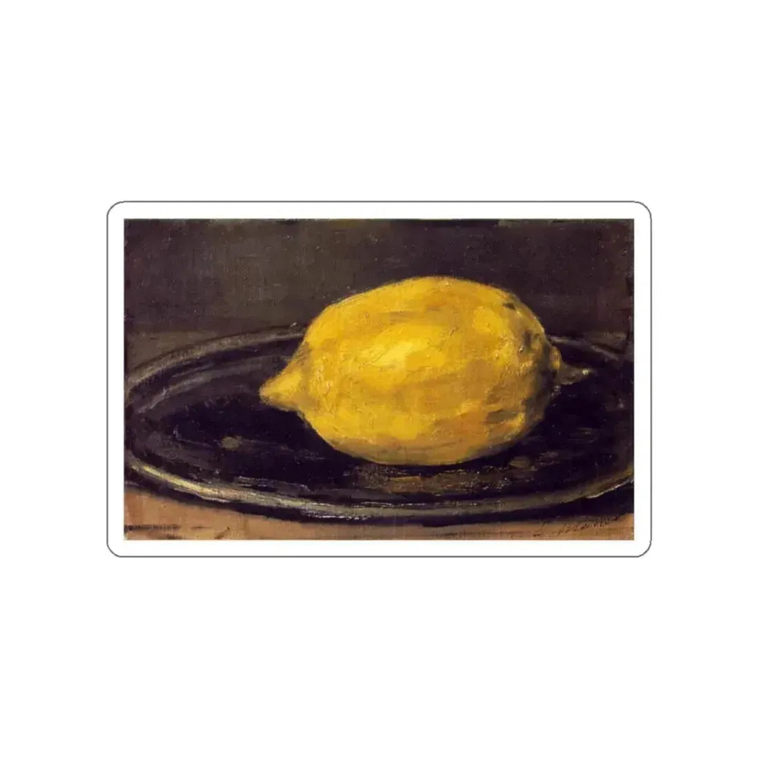 MONET, Claude - The Lemon 1880 (Artwork) STICKER Vinyl Die-Cut Decal White Die-Cut 2 Inch - The Sticker Space