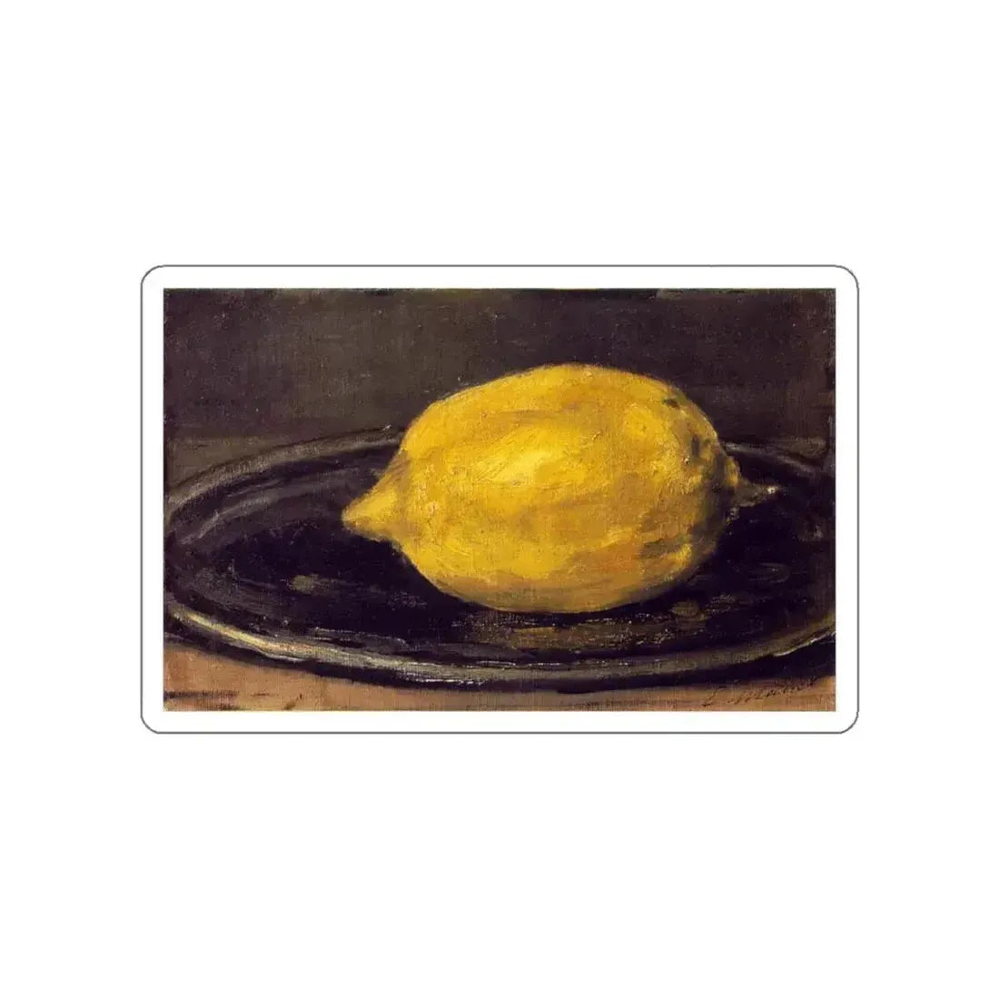 MONET, Claude - The Lemon 1880 (Artwork) STICKER Vinyl Die-Cut Decal White Die-Cut 6 Inch - The Sticker Space