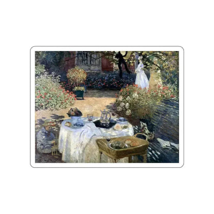 MONET, Claude - The Luncheon 2 (Artwork) STICKER Vinyl Die-Cut Decal White Die-Cut 3 Inch - The Sticker Space