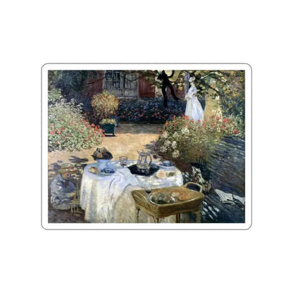 MONET, Claude - The Luncheon 2 (Artwork) STICKER Vinyl Die-Cut Decal White Die-Cut 5 Inch - The Sticker Space