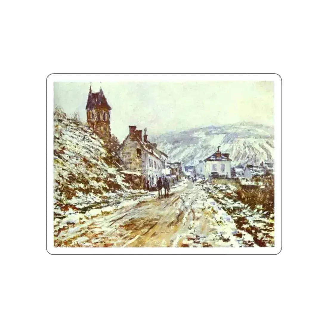 MONET, Claude - The Road to Vetheuil (Artwork) STICKER Vinyl Die-Cut Decal White Die-Cut 5 Inch - The Sticker Space