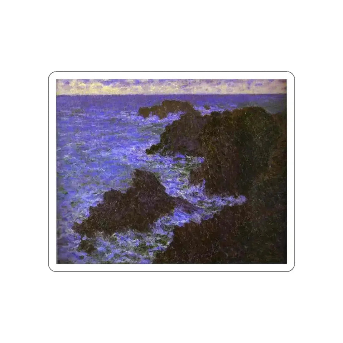 MONET, Claude - The Rocks of Belle-Ile (Artwork) STICKER Vinyl Die-Cut Decal - The Sticker Space