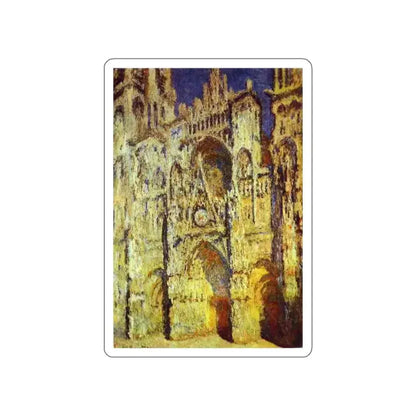 MONET, Claude - The Rouen Cathedral (Artwork) STICKER Vinyl Die-Cut Decal White Die-Cut 5 Inch - The Sticker Space