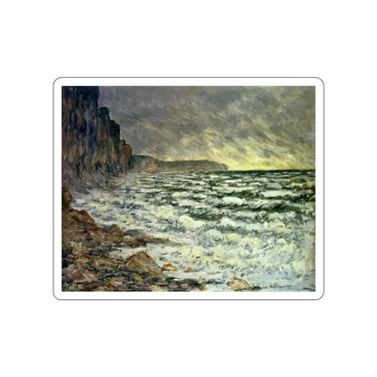 MONET, Claude - The Sea at Fecamp 1881 (Artwork) STICKER Vinyl Die-Cut Decal White Die-Cut 2 Inch - The Sticker Space