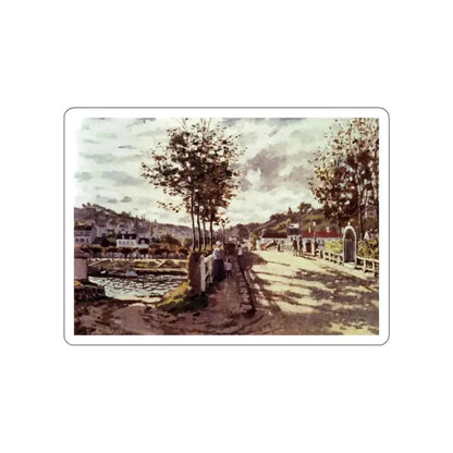 MONET, Claude - The Seine at Bougival (Artwork) STICKER Vinyl Die-Cut Decal White Die-Cut 4 Inch - The Sticker Space