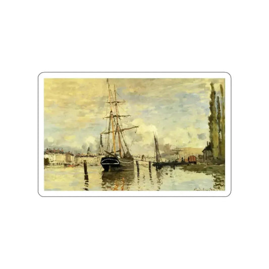MONET, Claude - The Seine at Rouen (Artwork) STICKER Vinyl Die-Cut Decal White Die-Cut 2 Inch - The Sticker Space