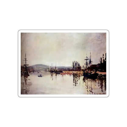 MONET, Claude - The Seine Below Rouen (Artwork) STICKER Vinyl Die-Cut Decal White Die-Cut 5 Inch - The Sticker Space