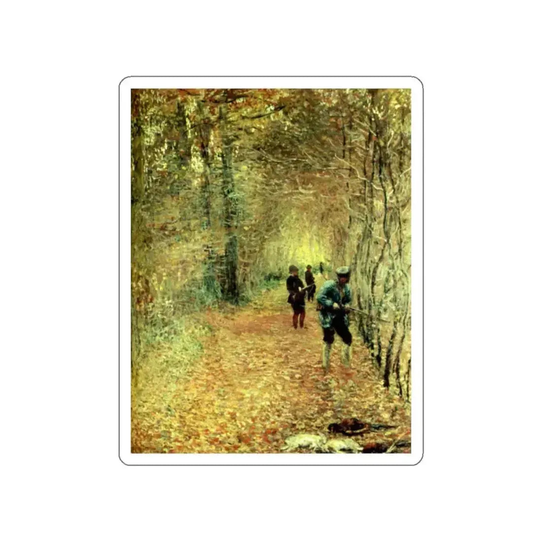 MONET, Claude - The Shoot (Artwork) STICKER Vinyl Die-Cut Decal White Die-Cut 2 Inch - The Sticker Space