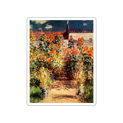 MONET, Claude - The Steps At Vetheuil (Artwork) STICKER Vinyl Die-Cut Decal - The Sticker Space