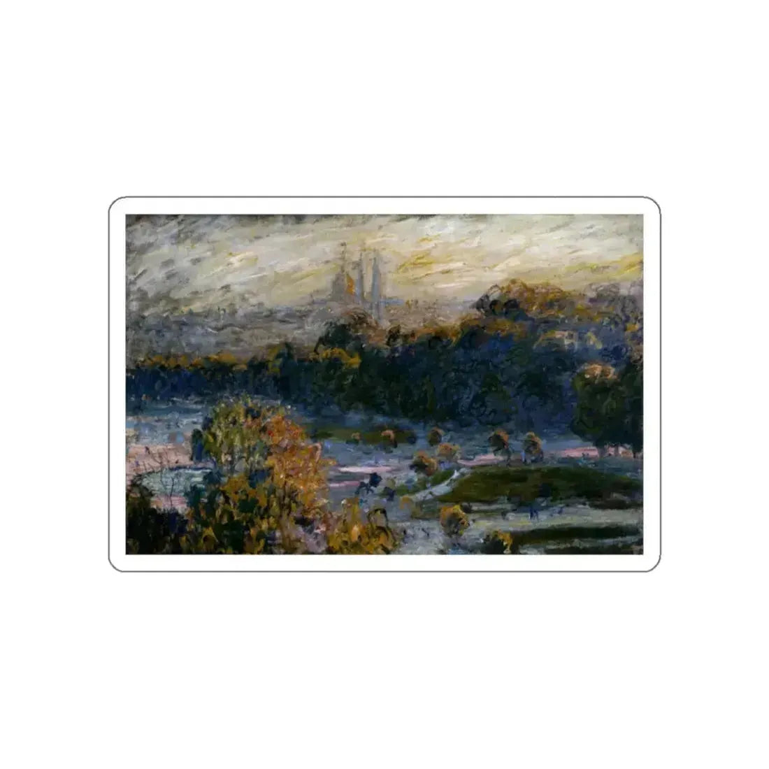 MONET, Claude - The Tuileries (Artwork) STICKER Vinyl Die-Cut Decal White Die-Cut 2 Inch - The Sticker Space