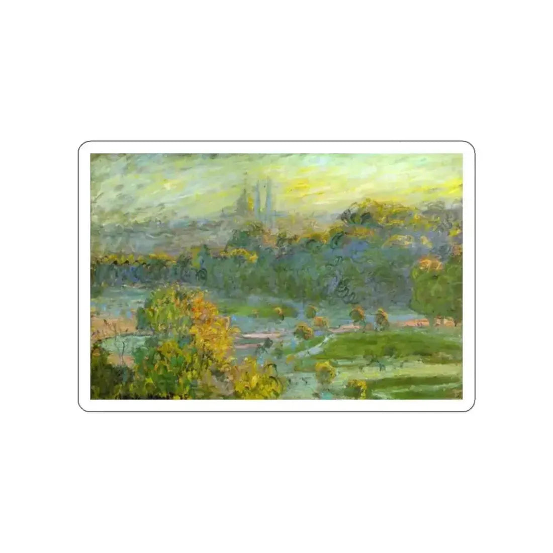 MONET, Claude - The Tuileries; Study (Artwork) STICKER Vinyl Die-Cut Decal White Die-Cut 2 Inch - The Sticker Space