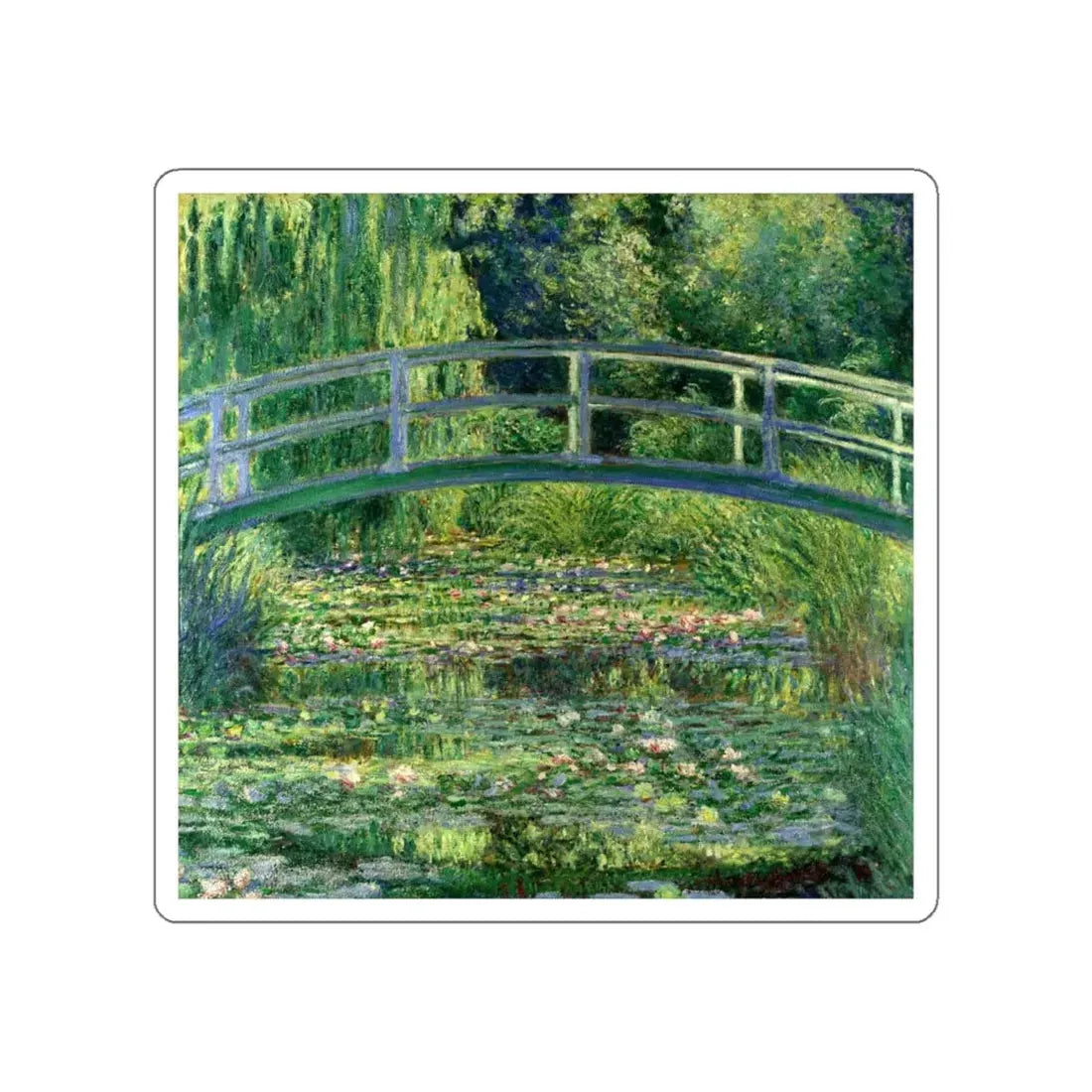 MONET, Claude - The Water-Lily Pond (Artwork) STICKER Vinyl Die-Cut Decal - The Sticker Space