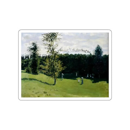 MONET, Claude - Train in the Country (Artwork) STICKER Vinyl Die-Cut Decal White Die-Cut 6 Inch - The Sticker Space