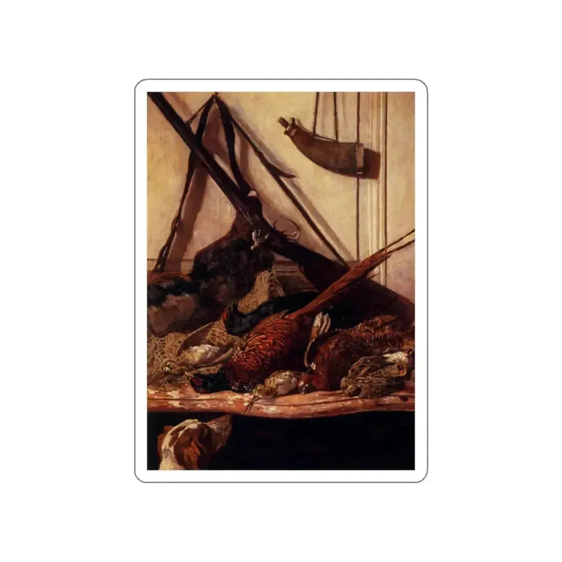 MONET, Claude - Trophies of the Hunt (Artwork) STICKER Vinyl Die-Cut Decal White Die-Cut 3 Inch - The Sticker Space